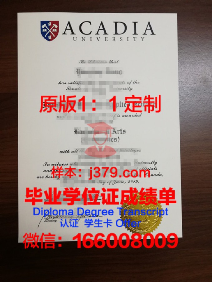 卡迪·阿雅德大学毕业证书图片(阿卡迪亚大学怎么样)