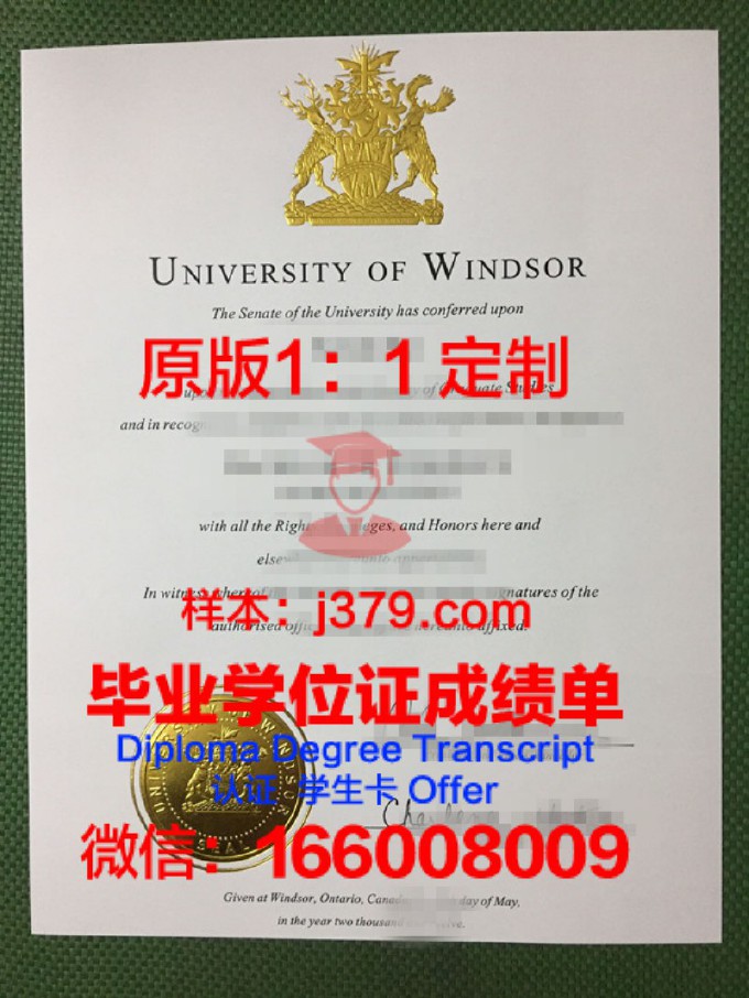 加拿大温莎大学毕业证(加拿大温莎大学全球排名)